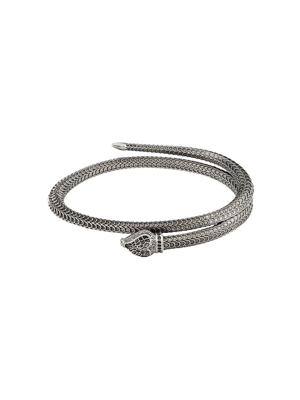 Gucci Metal Snake Bracelet in Silver (Metallic) for Men - Lyst