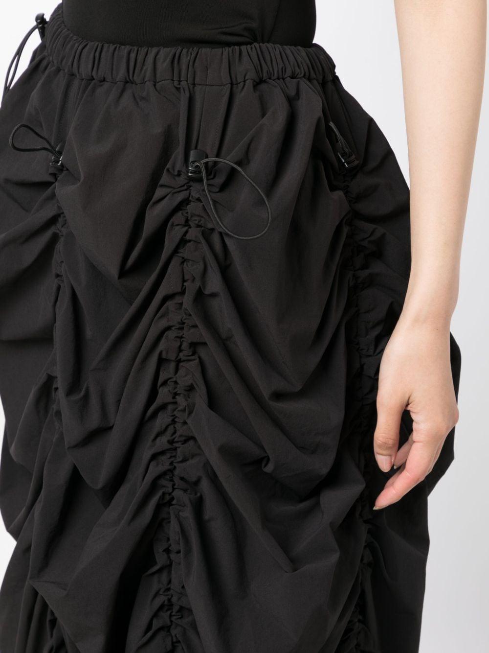 ワンピース JUNYA WATANABE Women Mid Skirts JMO017051 Black Junya Watanabe Voluminous Ruched Midi Skirt in Black | Lyst