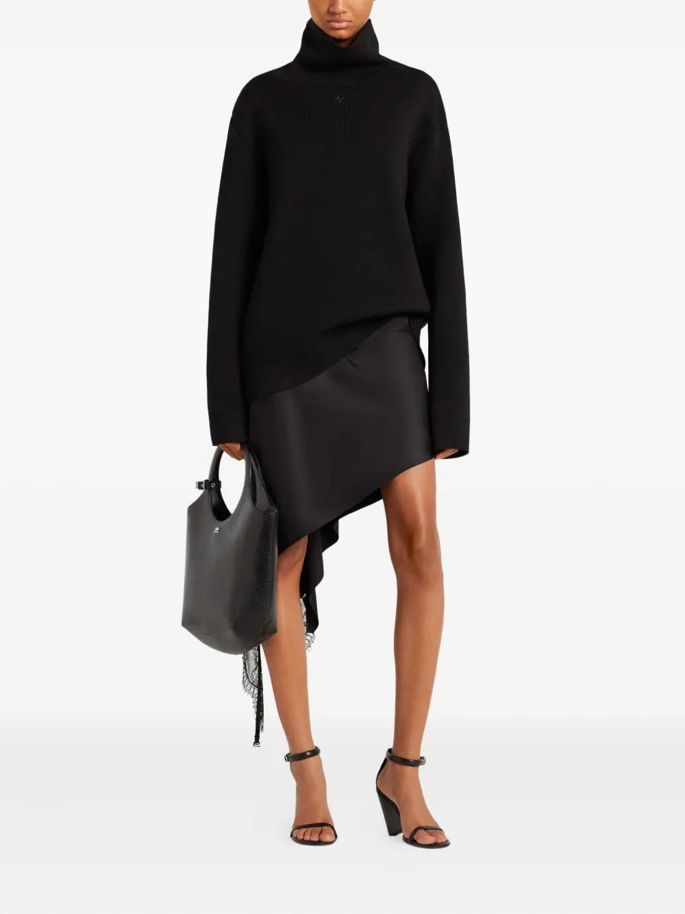 Courreges｜SHORT-SLEEVED ZIP-UP/TURTLENECK (323MPU071FI0 Courreges Turtlenecks for Women | Online Sale up to 60% off