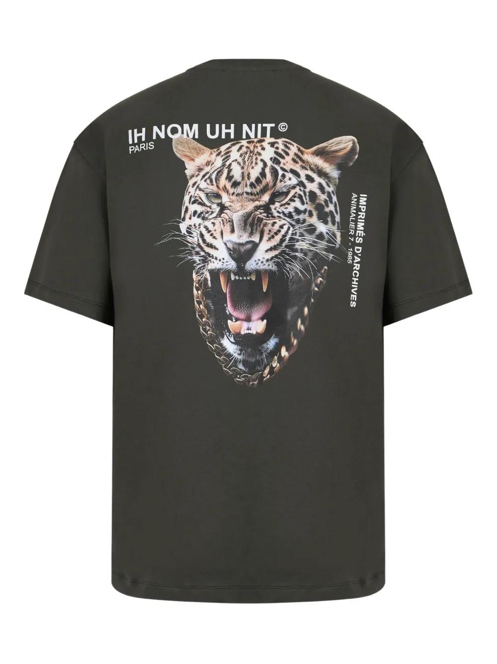 Tシャツ・カットソー IH NOM UH NIT Men T-shirt Black NUS25230 009 Black Dobermann t-shirt ih num uh nit - men - IH NOM UH NIT