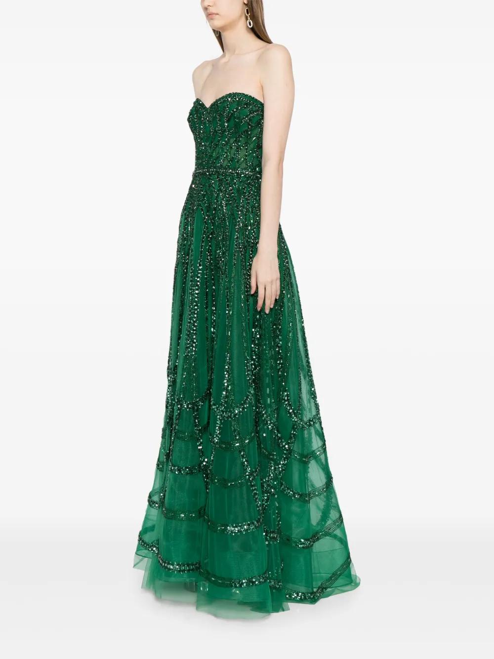 jovani beaded fringe cocktail dress Rainbow Elegant Gold Crush Beads Embroidered Gown – Fully St