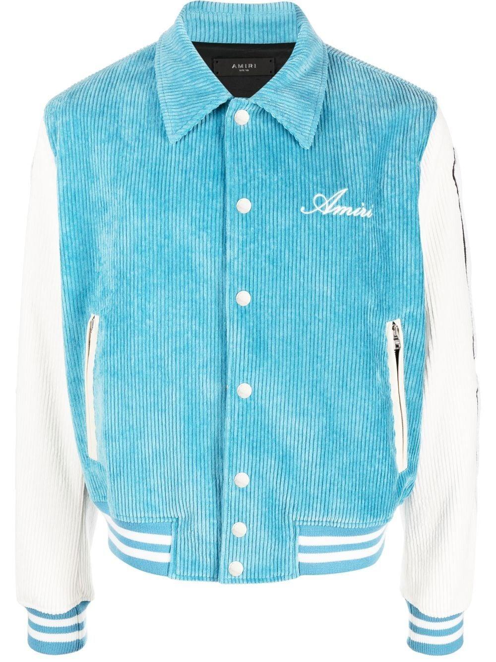 Amiri Corduroy Varsity Jacket in Blue for Men Lyst