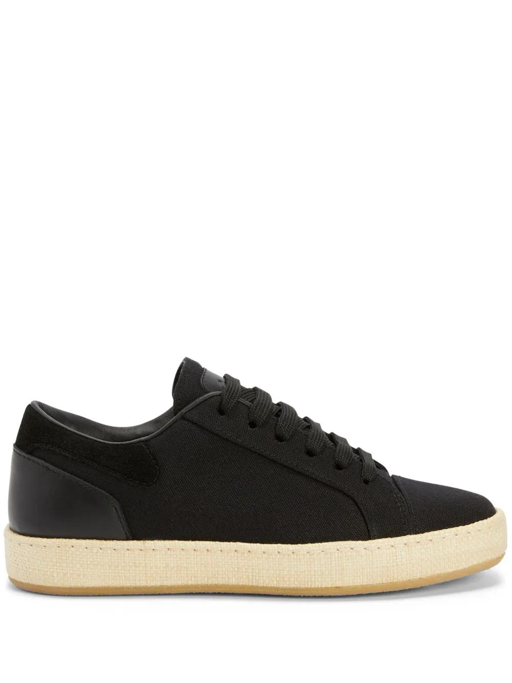 スニーカー GIUSEPPE ZANOTTI Women Sneakers RW80066 Black Giuseppe Zanotti Women Black Sneakers Leather Chain Solid