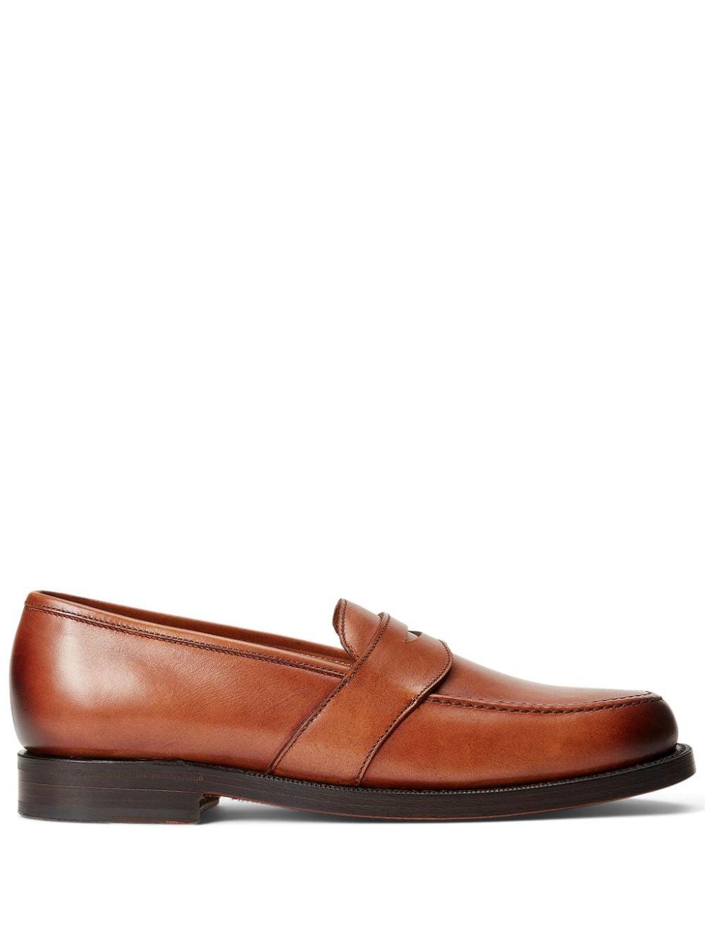 Polo Ralph Lauren Braygan Leather Loafers in Brown for Men | Lyst UK