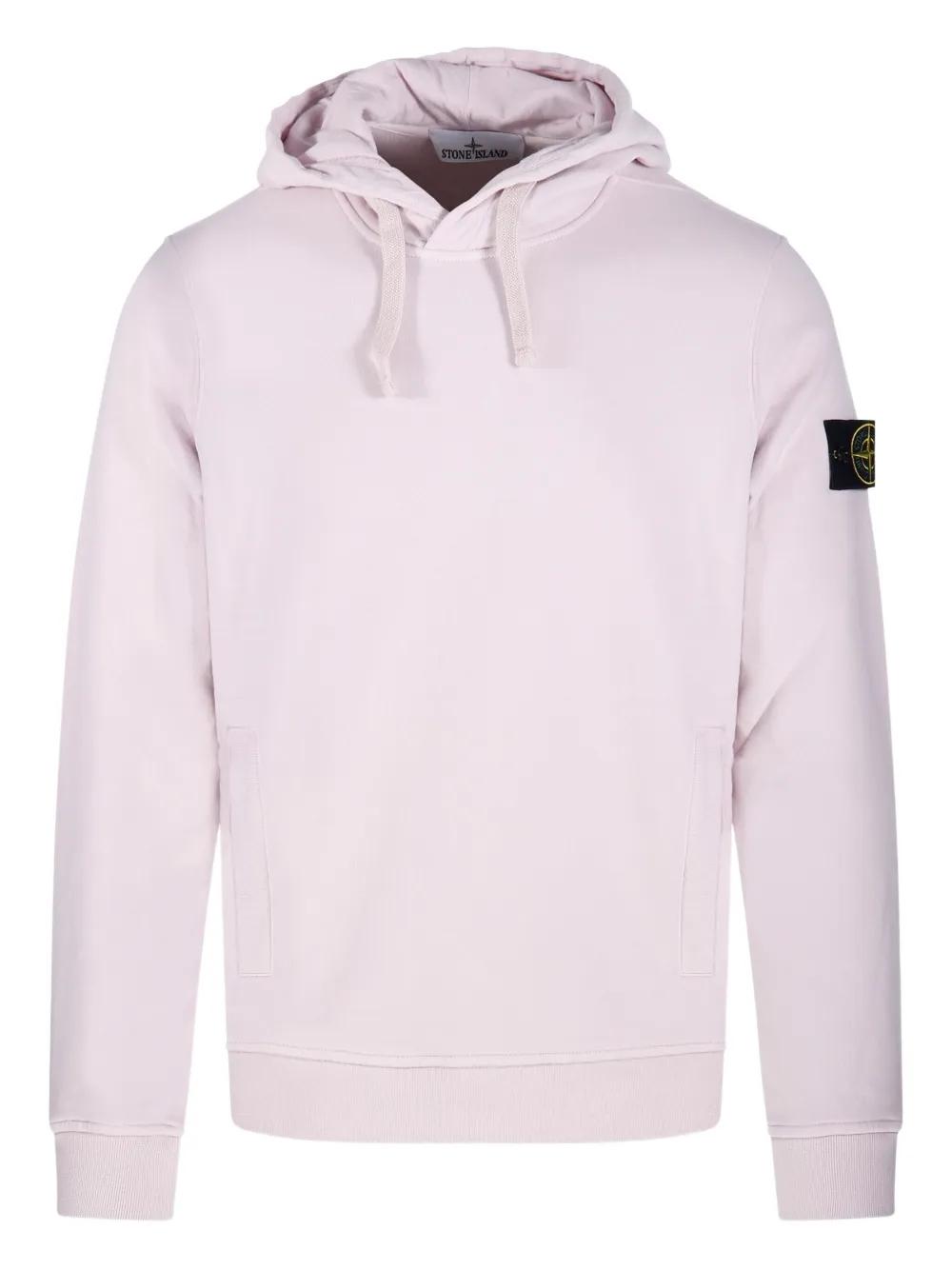パーカー・フーディ STONE  Men Hoodies 6100665S0083 V0093 White STONE ISLAND Garment Dyed Popover Hoodie 'White' 741564151-V0001