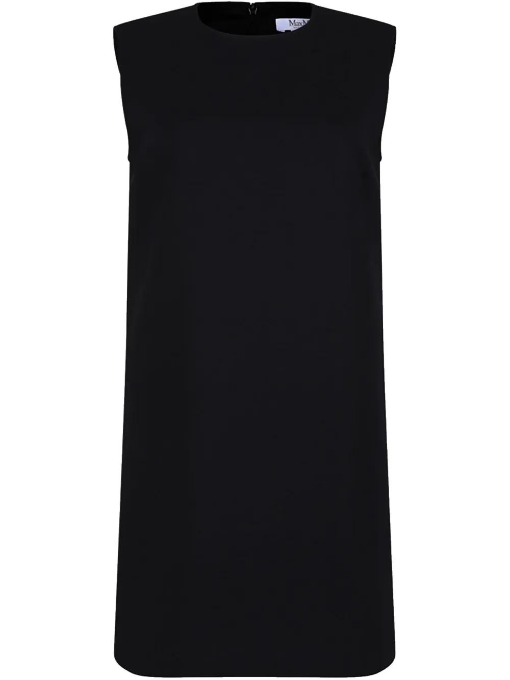 【関税&送料込み】Max Mara Fiuggi Wool Canvas Sleeveless D Max Mara Fiuggi Wool Canvas Sleeveless Dress in Black | Lyst