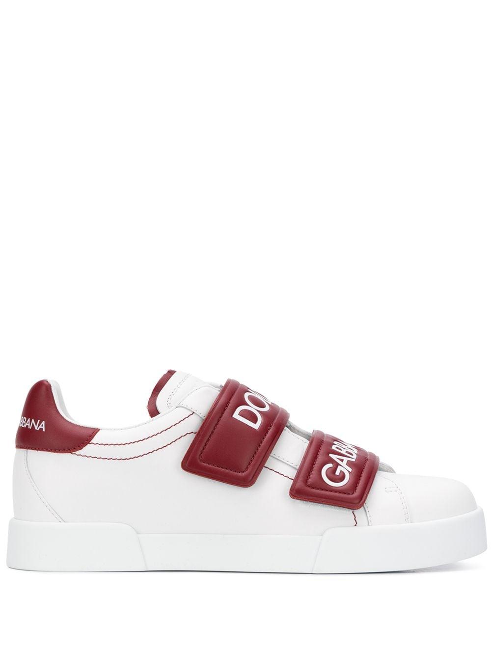 Baskets bandes logo Dolce Gabbana en coloris Blanc Lyst
