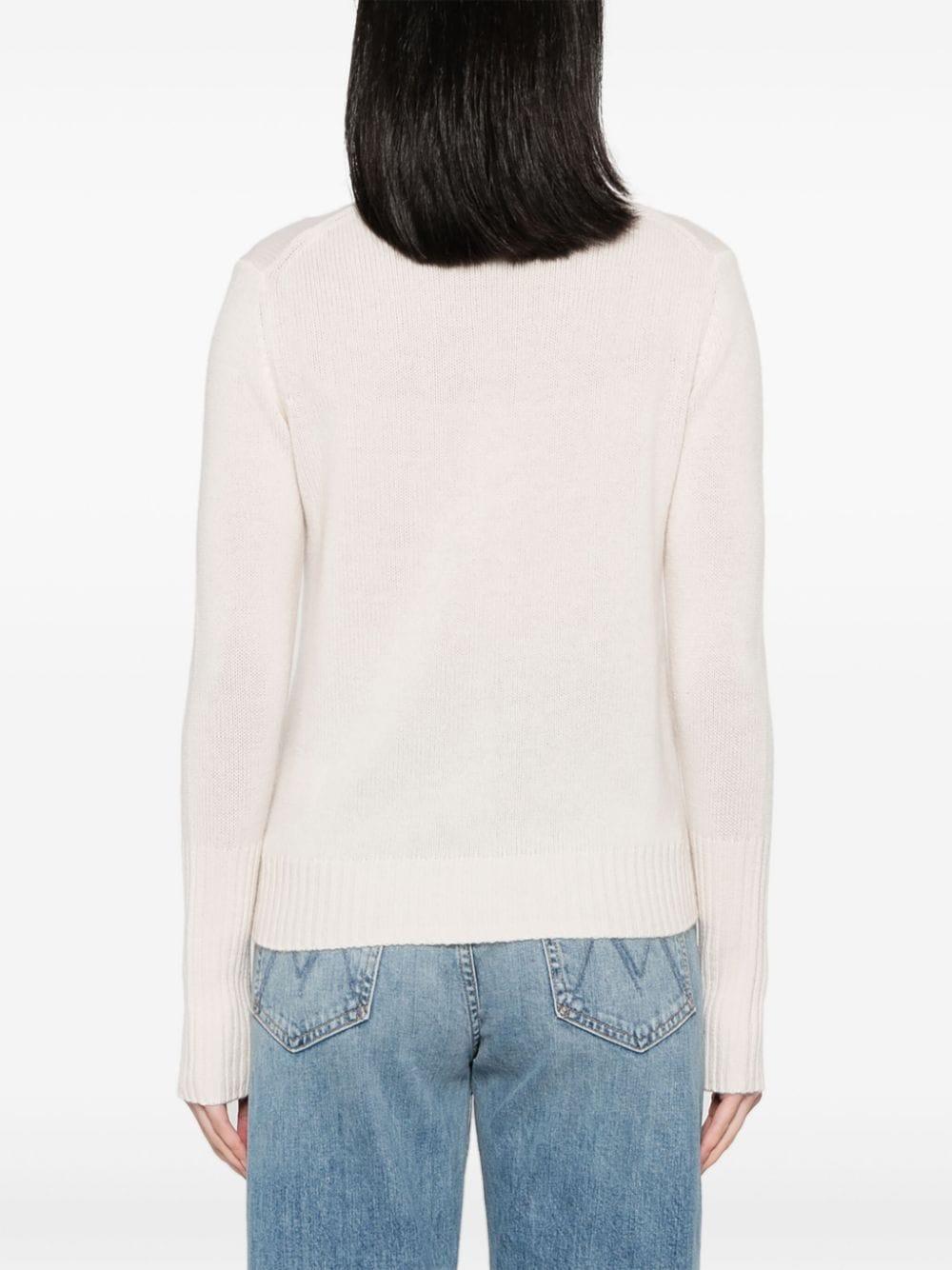 Allude cashmere ribbed-knit cardigan - Neutrals