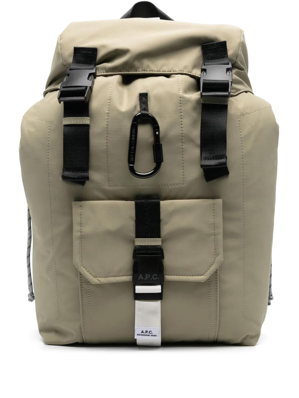 新品未使用 A.P.C. ボディーバッグ BANANE REPEAT カーキ A.P.C. Trek バックパック カーキ APC （BANANE TREK（ボディ