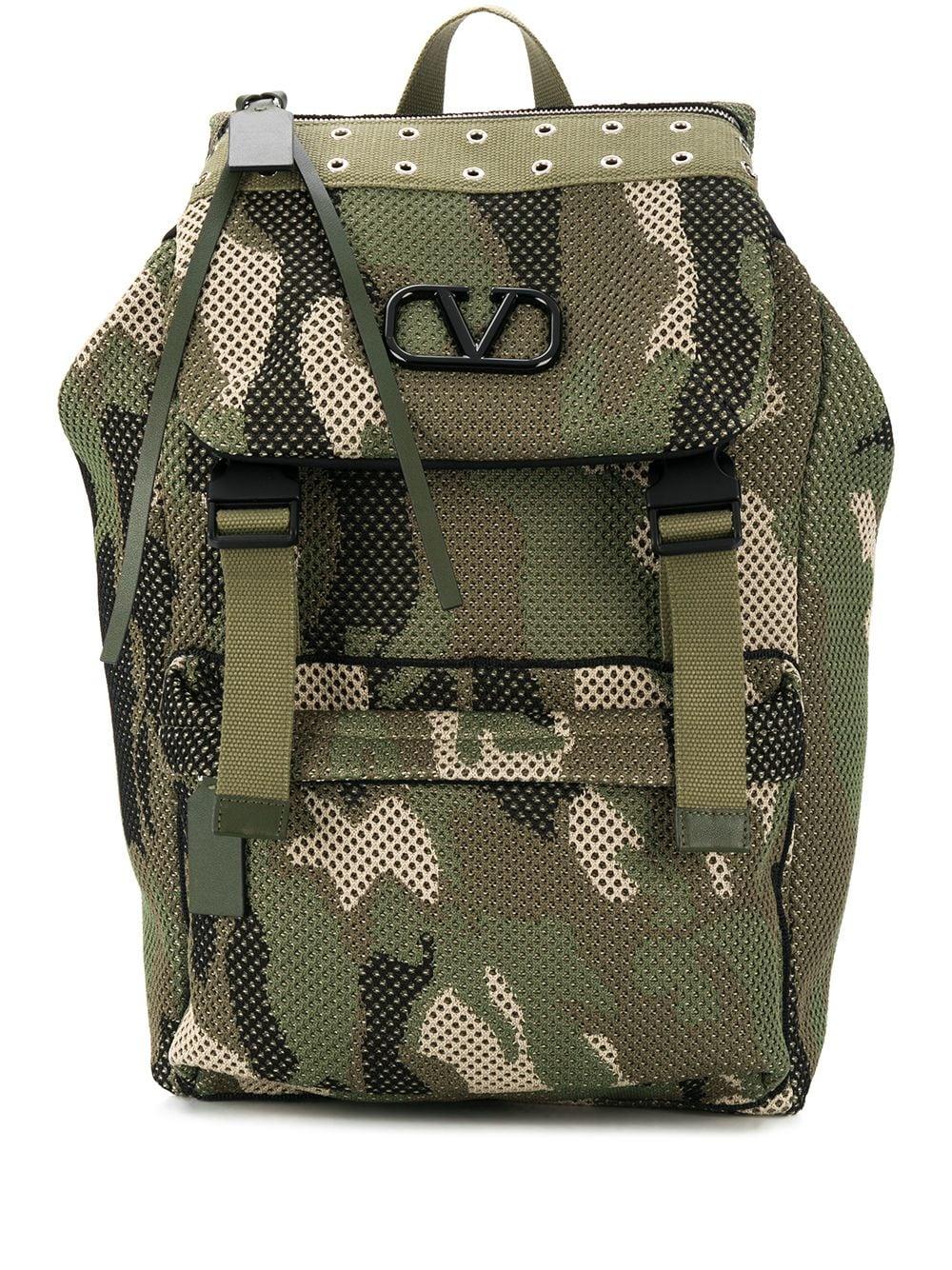 camo mesh backpack
