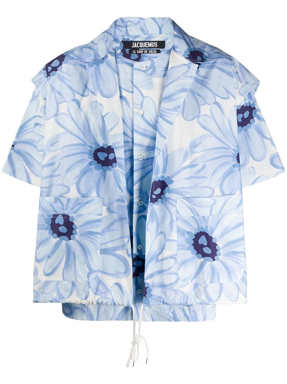 Chemise à fleurs Jean Jacquemus pour homme en coloris Bleu | Lyst