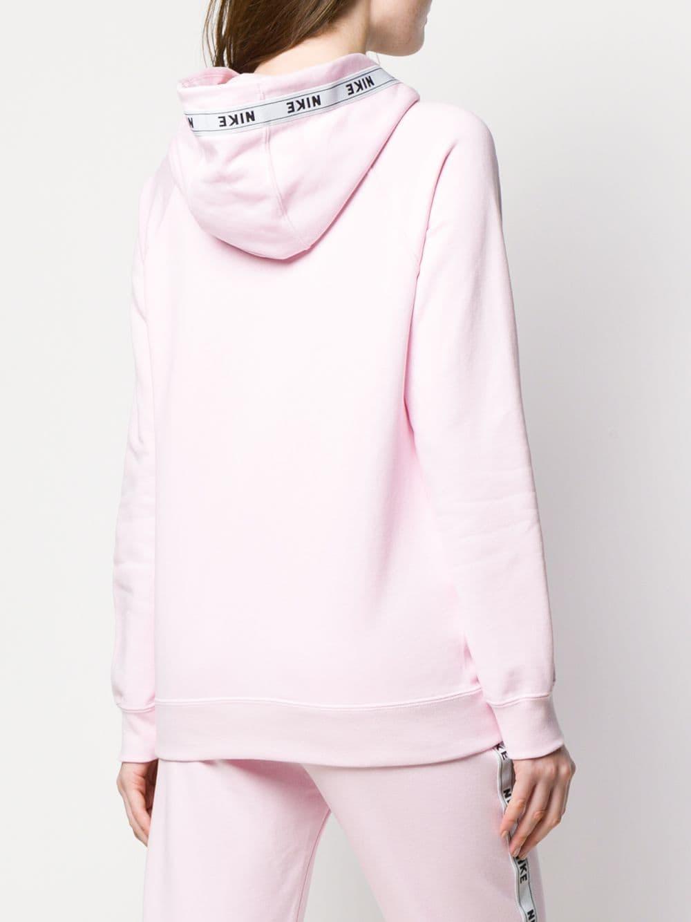 nike pink foam hoodie