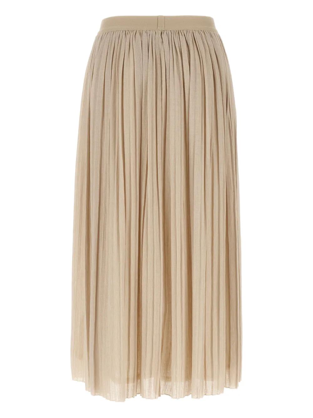 スカート WEEKEND MAX MARA Woman Skirt Green 2515101031600 002 Zebra Print Maxi Skirt
