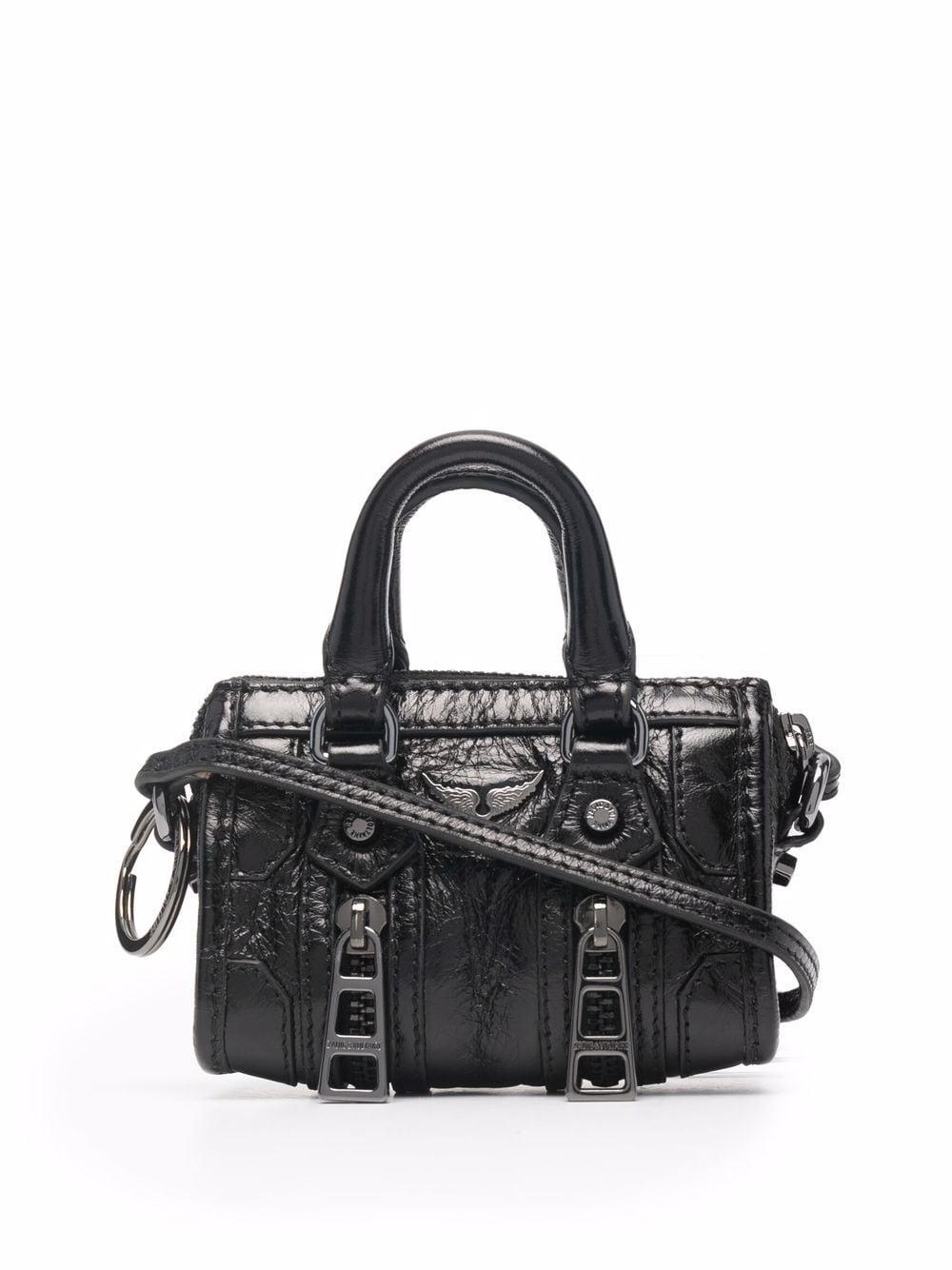 Zadig & Voltaire Sunny Mini Patent Leather Tote in Black | Lyst