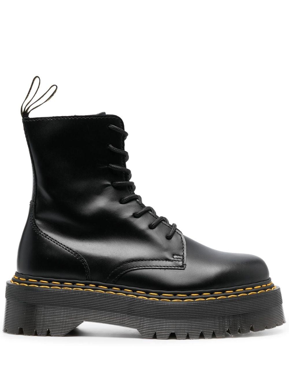 Schrijft een rapport Hobart Losjes Dr. Martens Platform-sole Lace-up Boots in Black | Lyst