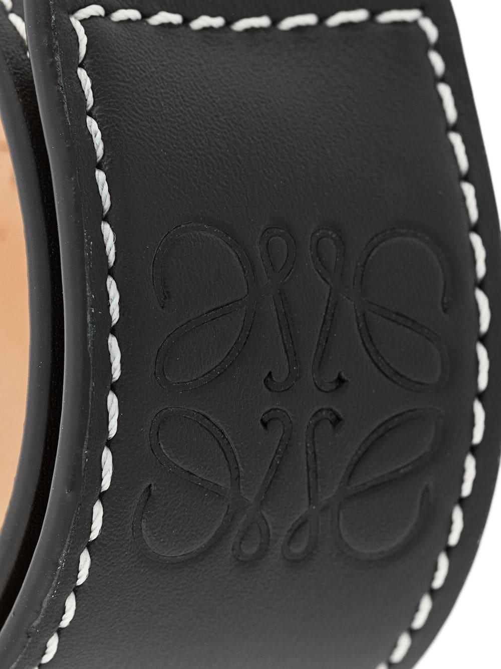 Loewe Leather Bangle in Black | Lyst