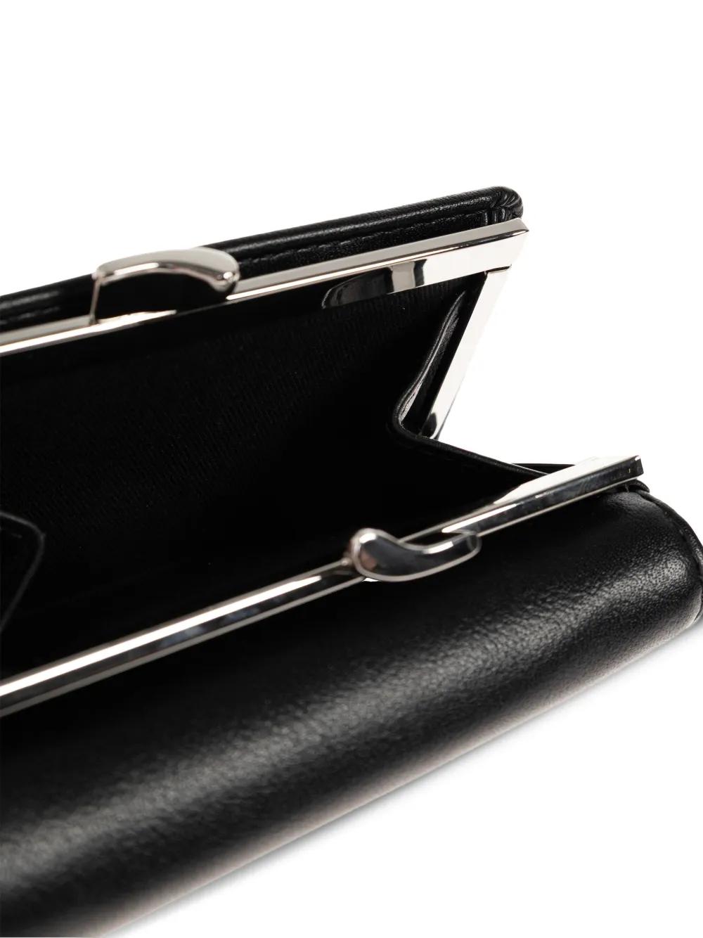 Vivienne Westwood Orb Clasp Wallet in Black | Lyst