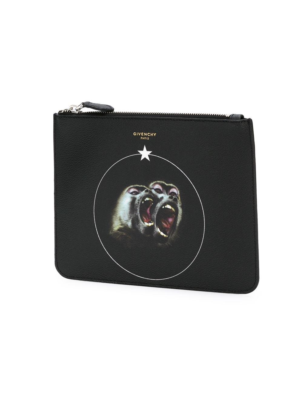 givenchy monkey brothers clutch