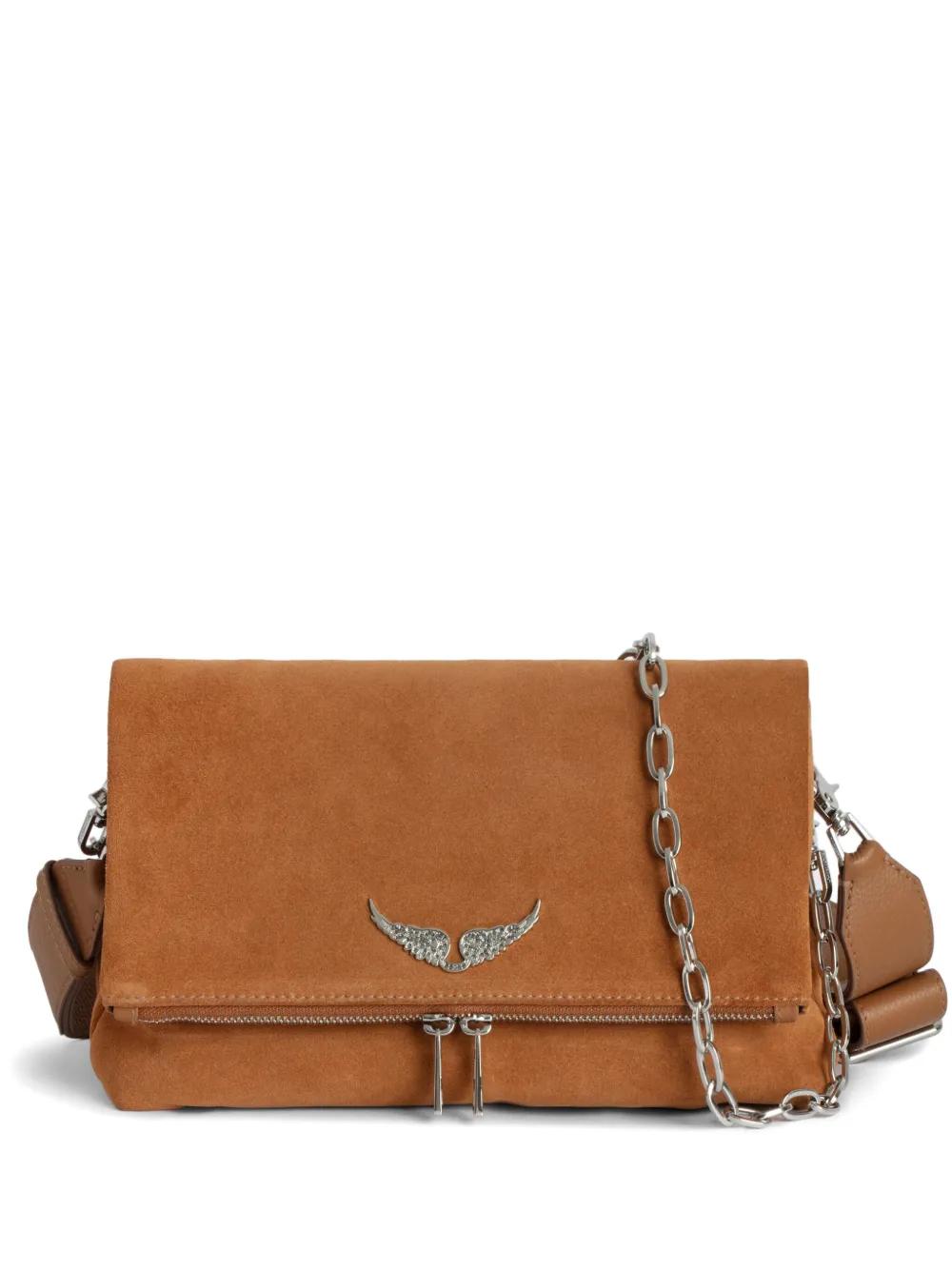 Zadig Voltaire Rocky Suede Shoulder Bag in Brown Lyst UK