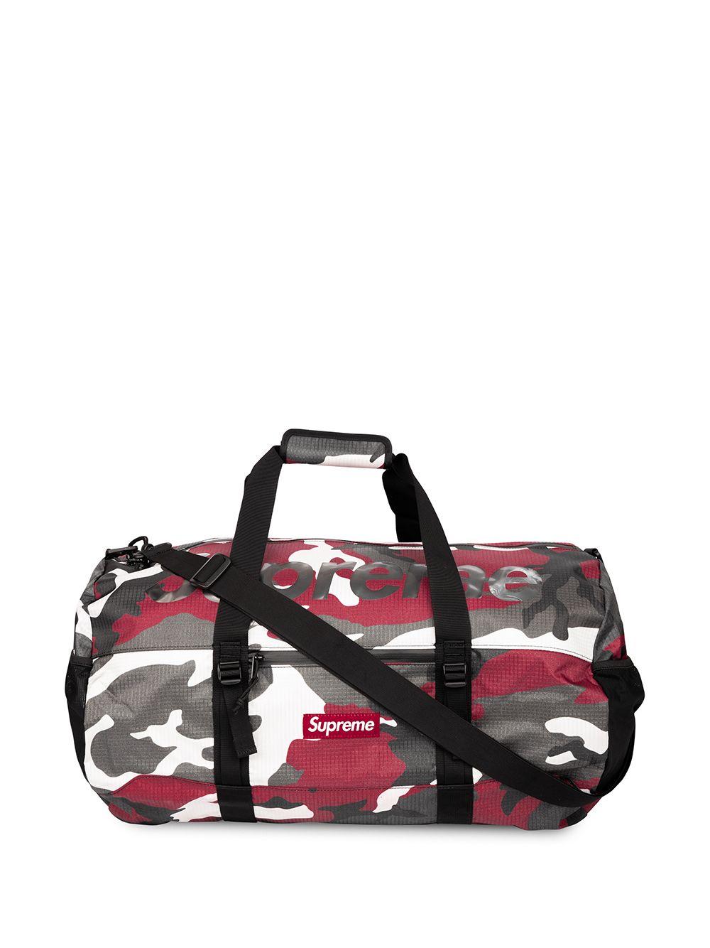 supreme red duffle bag