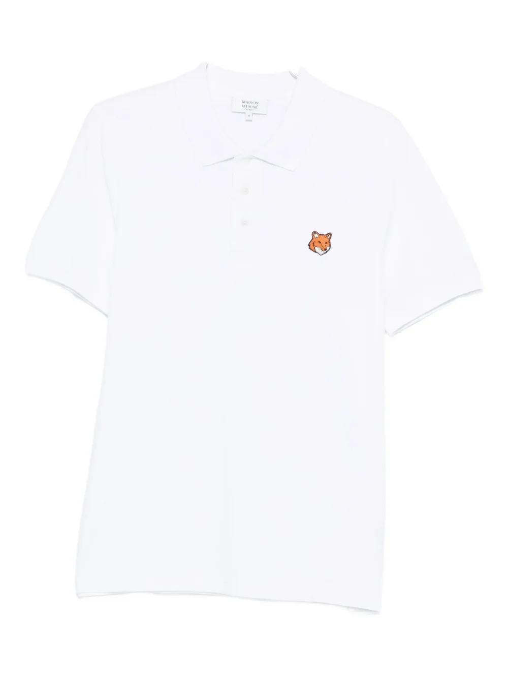 トップス maison kitsune double fox polo Maison Kitsune Fox Head Polo T Shirt Blue | Mainline Menswear us