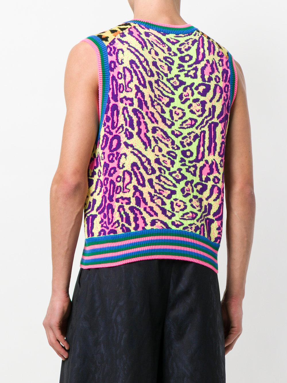 Leopard Print Sweater Comme Des Garcons Leopard Vest Comme Des