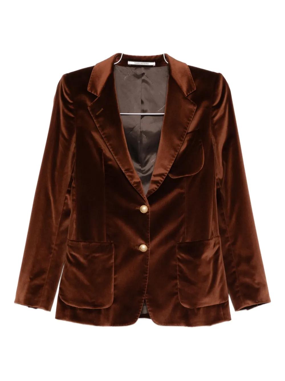 Tagliatore J-Parigi single-breasted blazer in Braun Lyst AT