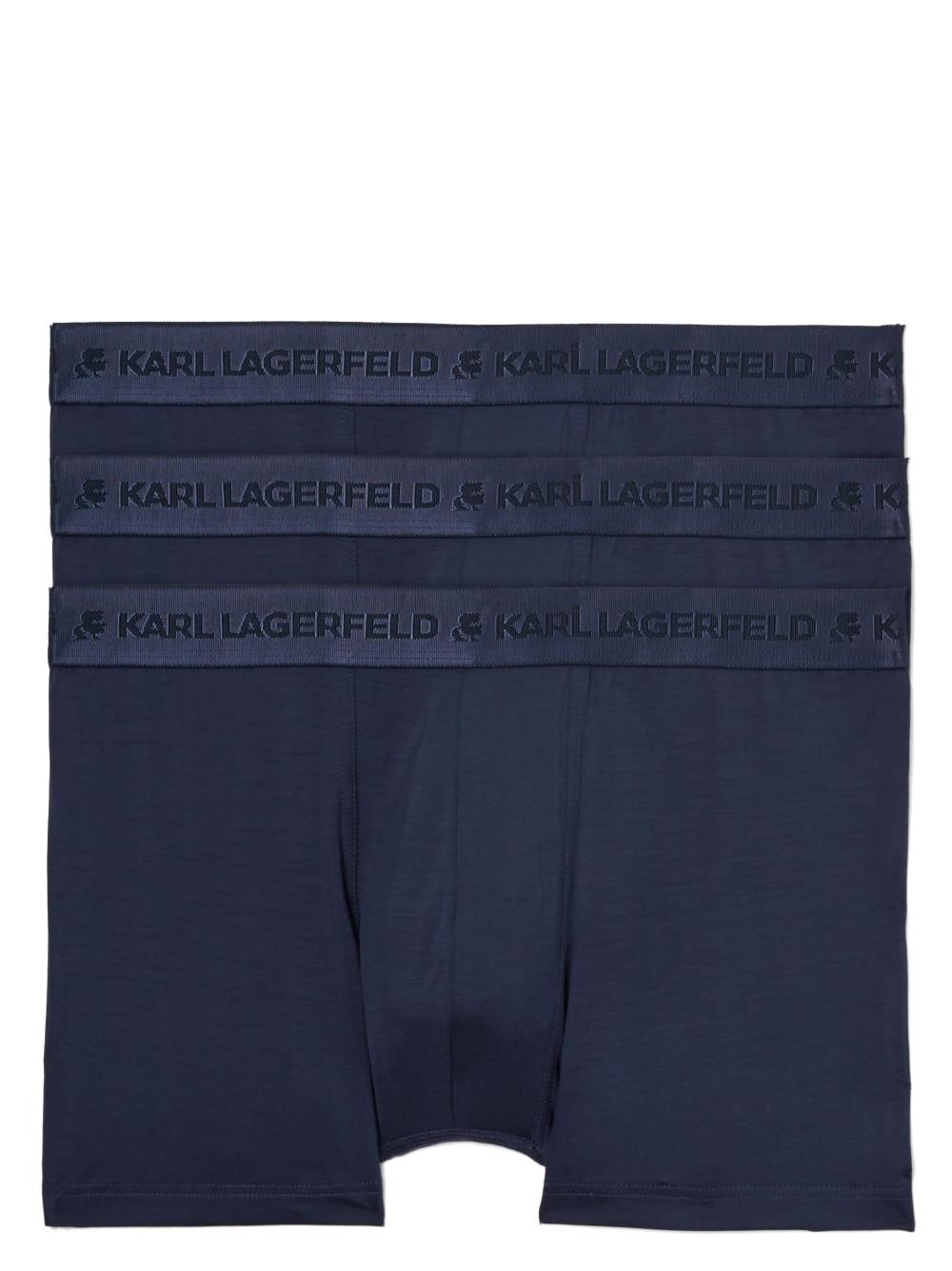 nationale vlag Voorwaardelijk staart Karl Lagerfeld Logo-print Waistband Boxers Set in Blue for Men | Lyst