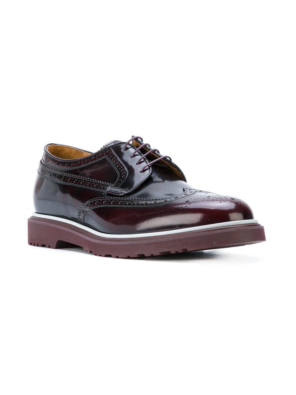 Paul Smith High Shine Crispin Brogues in Brown for Men | Lyst
