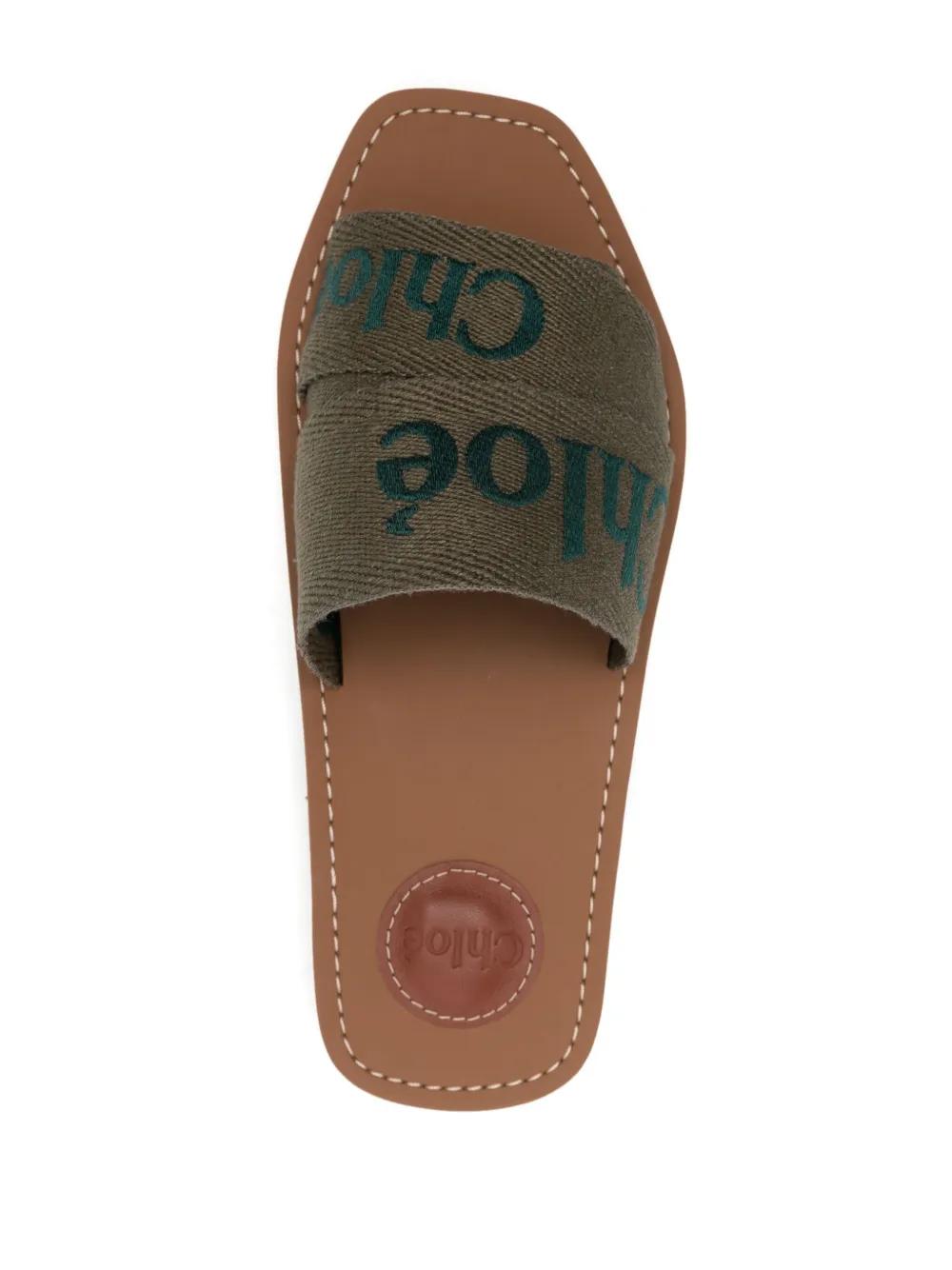 Chloé Woody Mule in Green Lyst