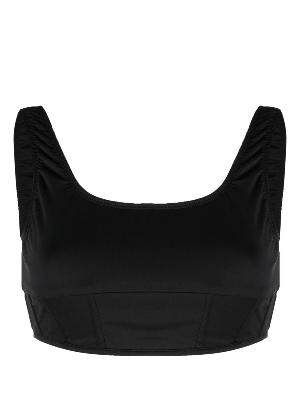 Natasha Zinko Corset-style Bikini Top in Black | Lyst