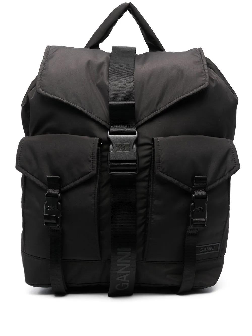 ganni-black-Tech-Multi-Pocket-