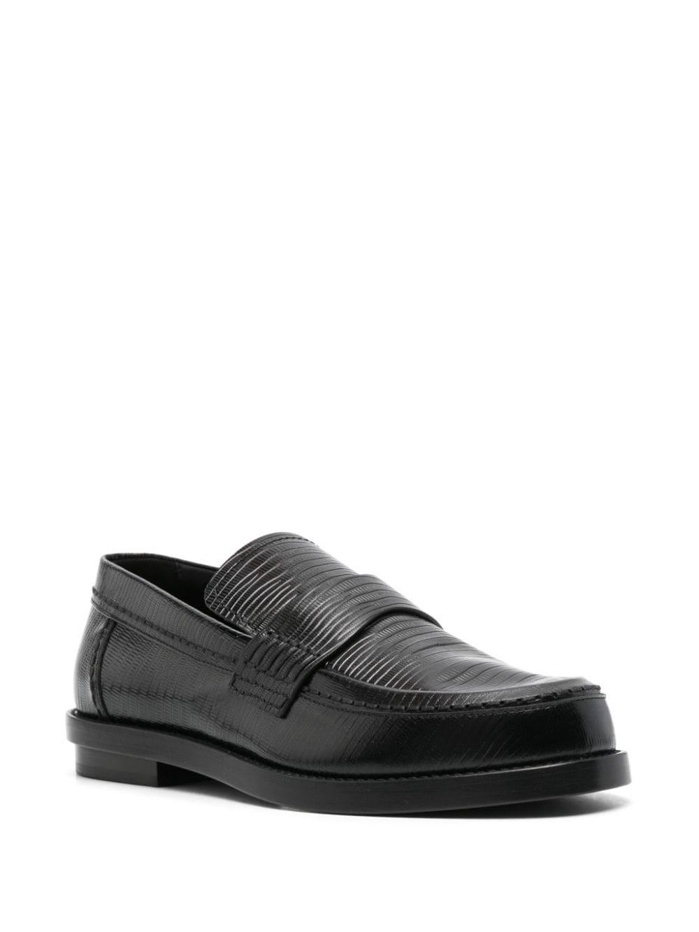 Lizard skin loafers hot sale