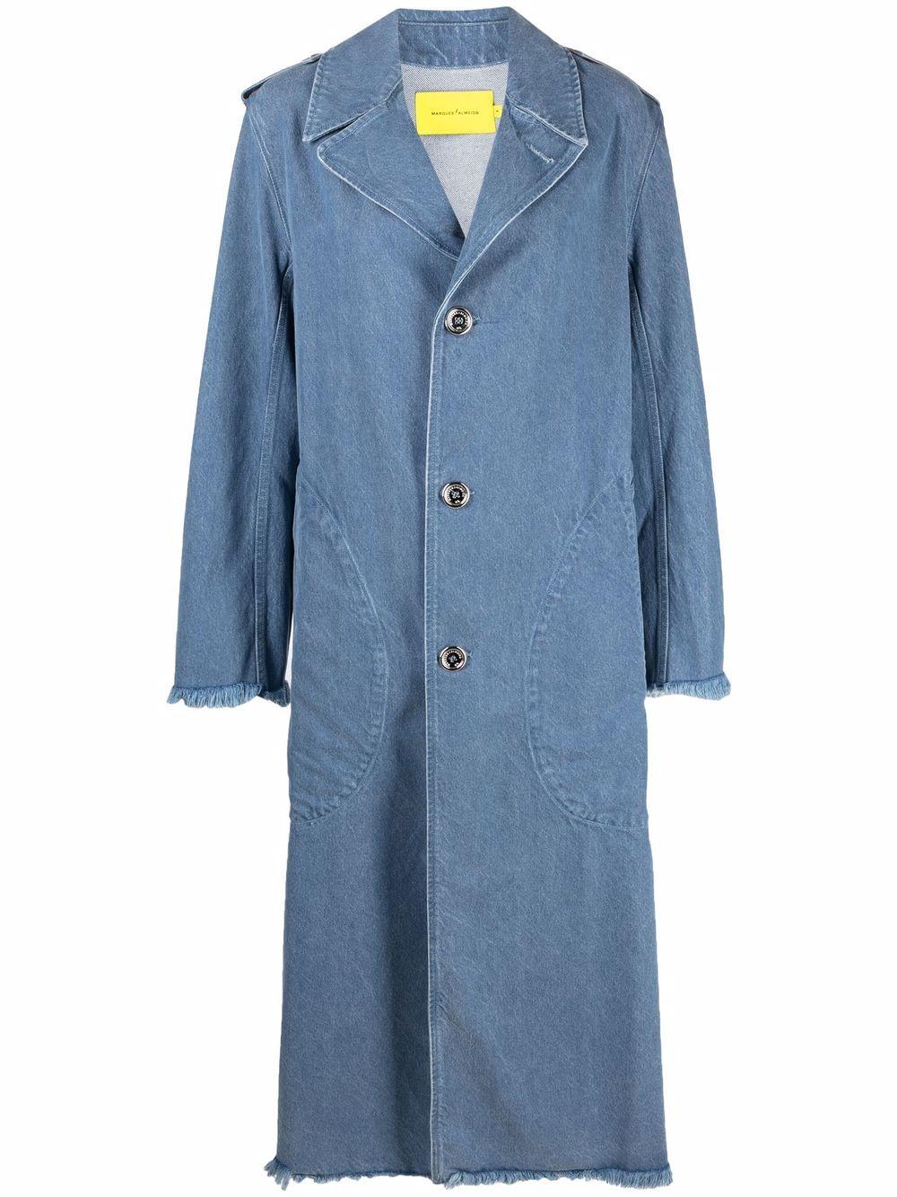 レディース ブルー デニム トレンチコート Zdravodaste Org