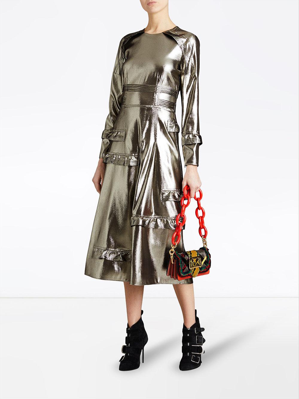 burberry metallic dress