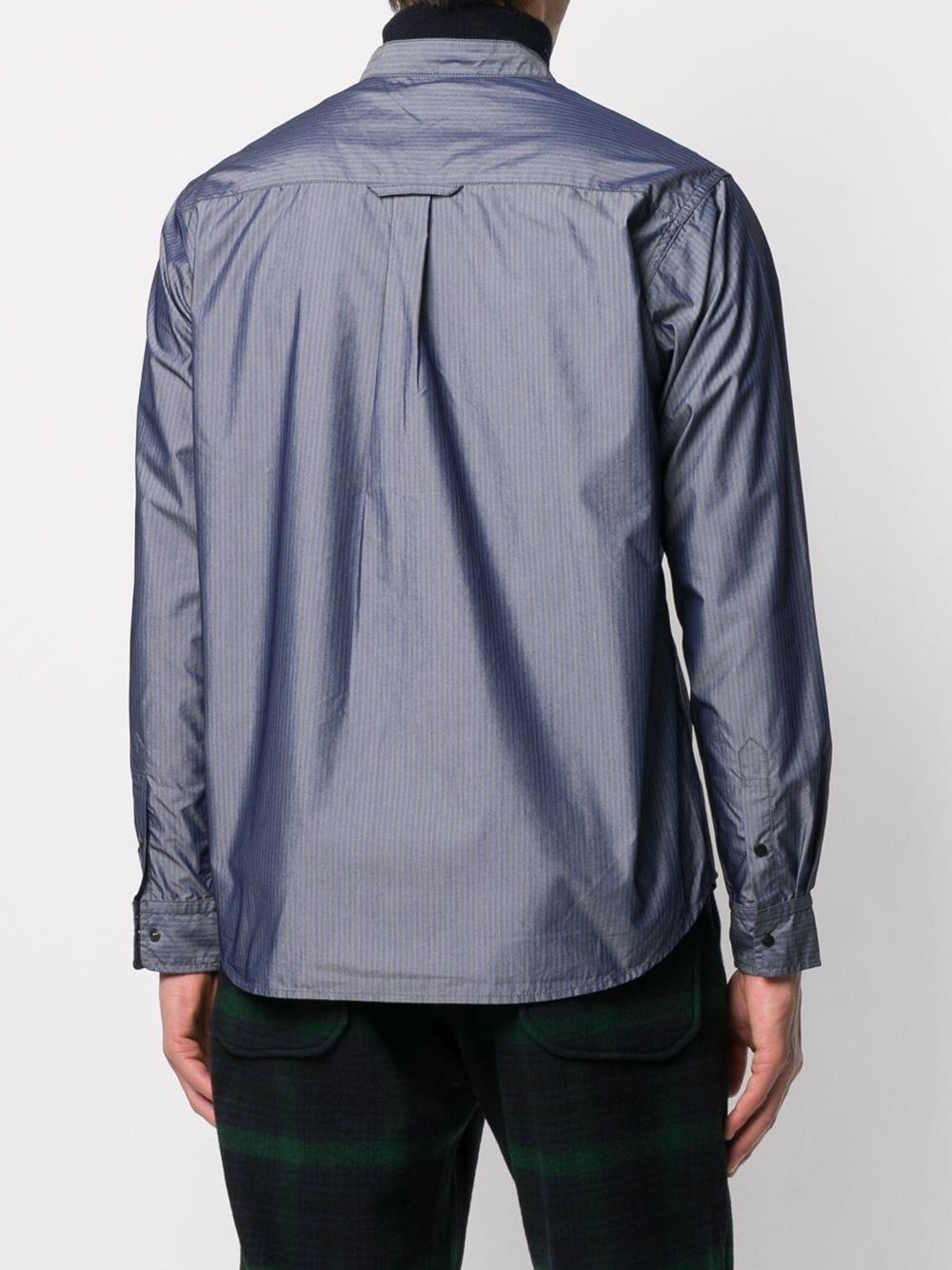 synthetic wool overshirt