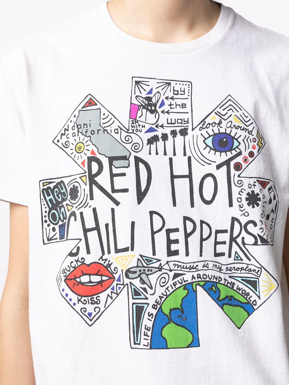R13 Red Hot Chili Peppers Printed T-shirt in White | Lyst
