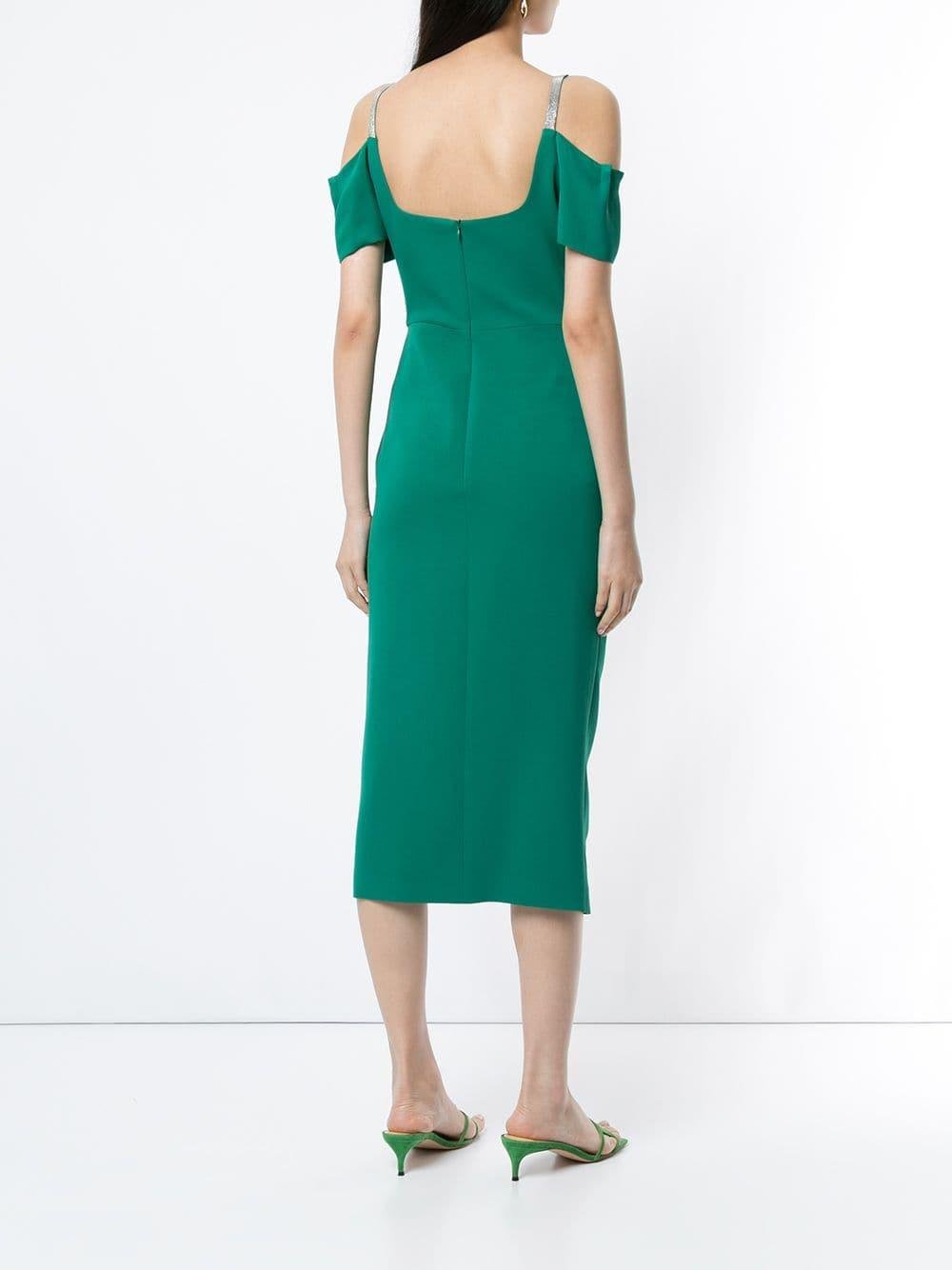 manning cartell green dress