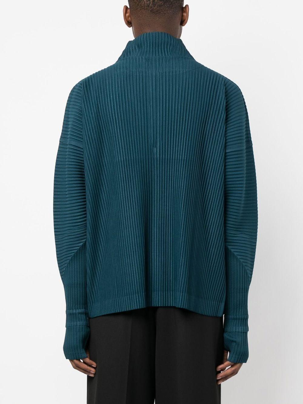 Homme Plissé Issey Miyake Pleated Half-zip Pullover in Blue for