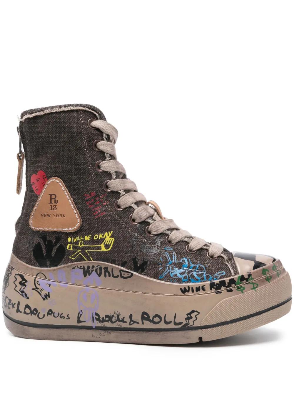 R13 High-top sneakers for Women | Online Sale up to 70% off