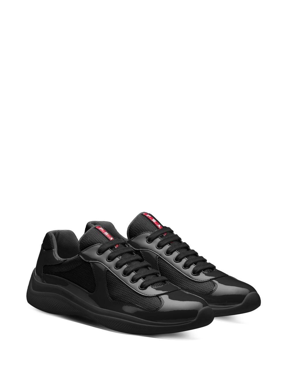 Prada America S Cup Low Top Sneakers in Black for Men Lyst