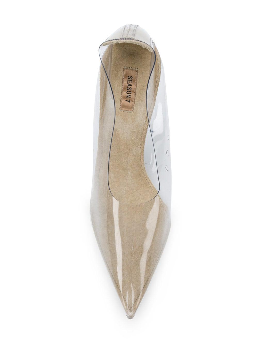 Yeezy cheap transparent pumps