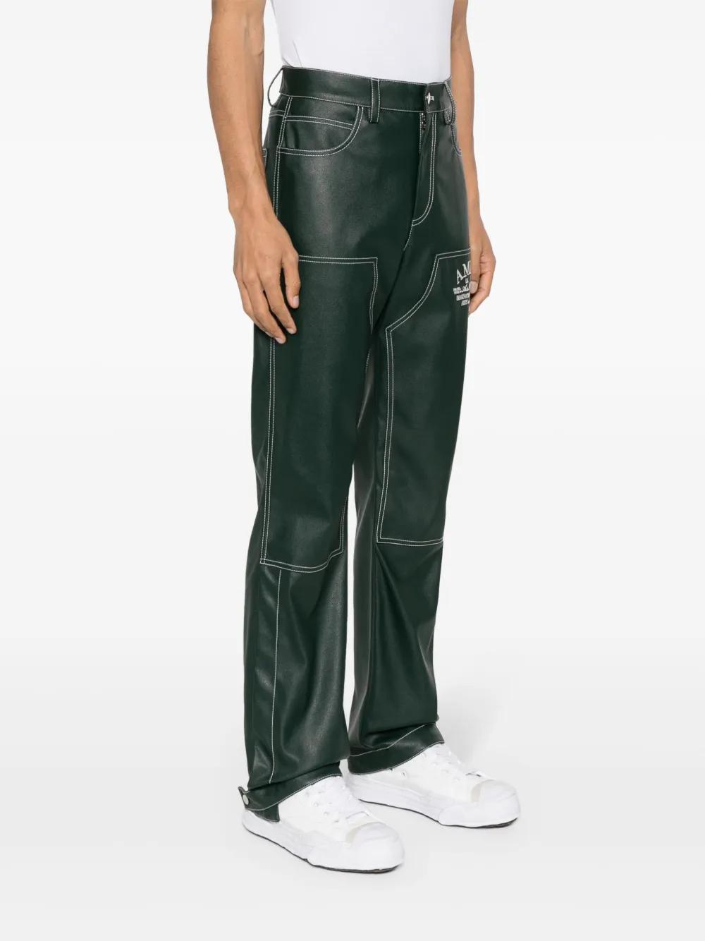 ボトムスその他 AMIRI Forest green wool trousers Amiri pants for Women | SSENSE