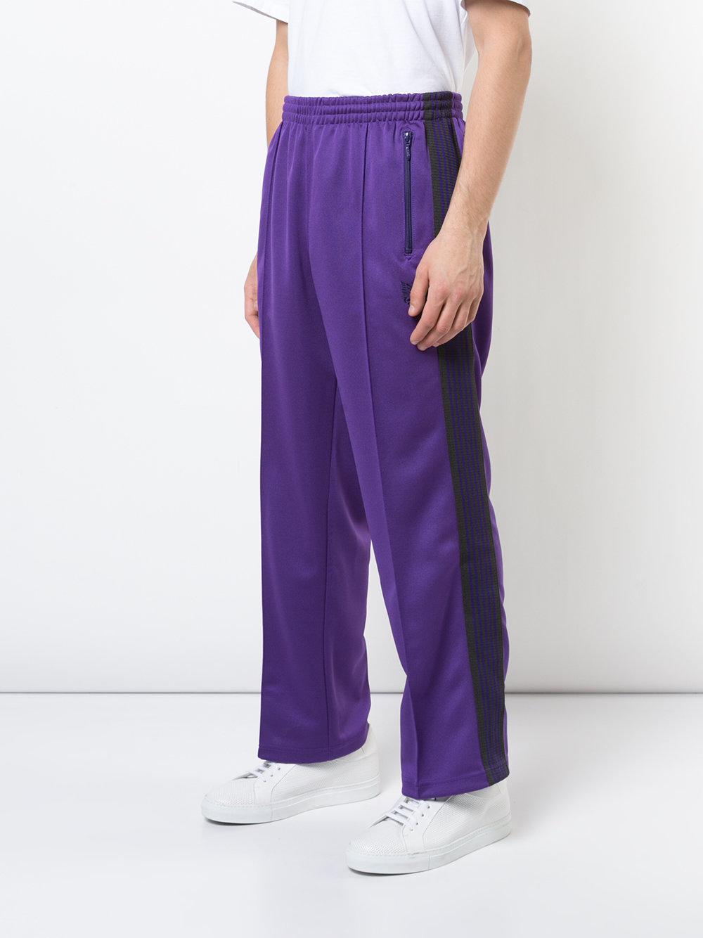 Needles Straight-leg Track Trousers in Pink & Purple (Purple) for 