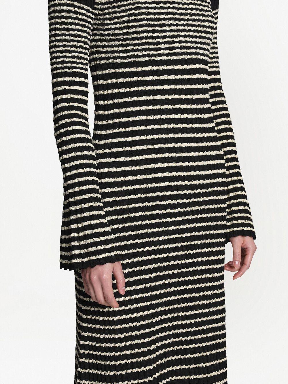 Striped Boucl Knit Dress