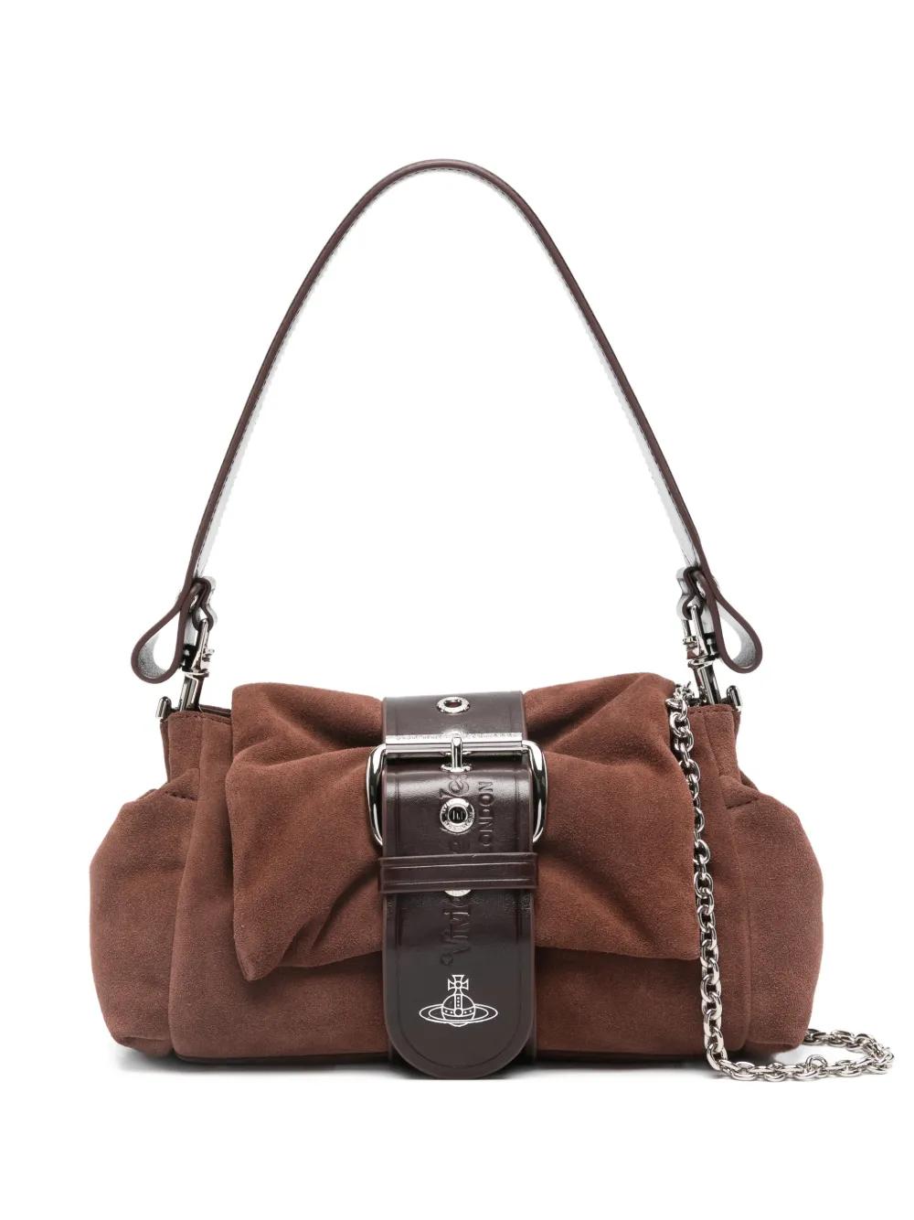 Vivienne Westwood Buckle Shoulder Bag in Brown | Lyst Vivienne Westwood Buckle Shoulder Bag in Brown | Lyst