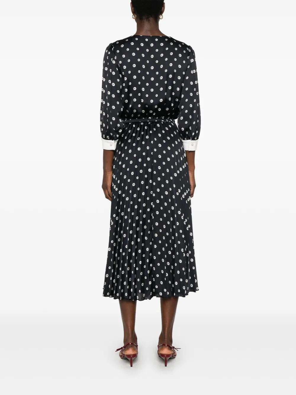 knee length dresses for ladies Nissa Floral Ruffle Midi Dress main image 1