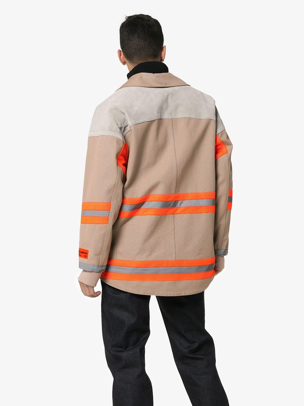 Heron Preston Fireman Tape Suede Cotton Jacket for Men - Save 51% - Lyst