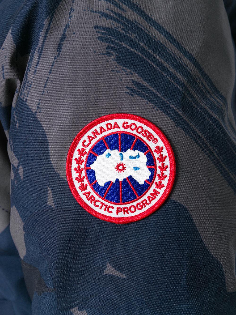 Lyst - Canada Goose Camouflage Borden Bomber Jacket in Blue for Men