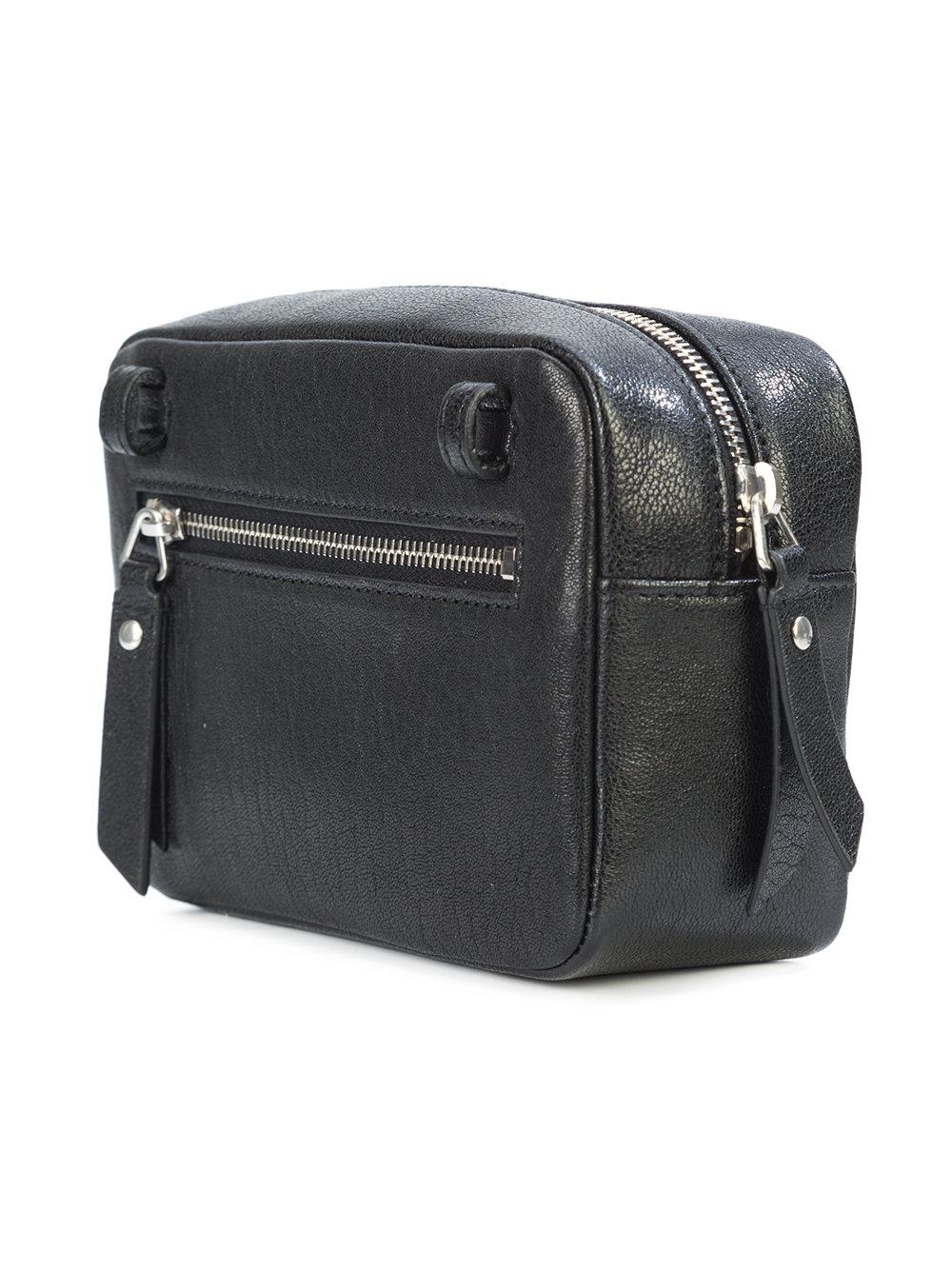 Saint Laurent Leather Ysl Belt Bag in Black Lyst